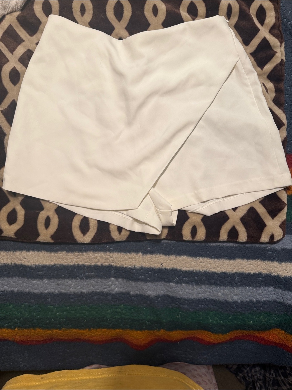 Love Tree White Wrap-Front Skort